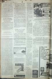 Página do jornal Correio do Ceará de agosto de 1976
