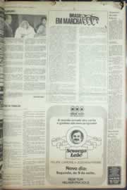 Página do jornal Correio do Ceará de agosto de 1976