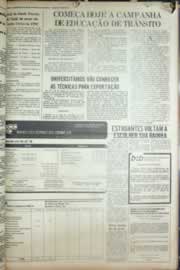 Página do jornal Correio do Ceará de agosto de 1976
