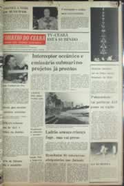 Página do jornal Correio do Ceará de agosto de 1976