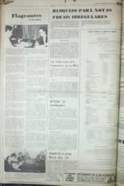 Página do jornal Correio do Ceará de agosto de 1976