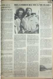 Página do jornal Correio do Ceará de agosto de 1976