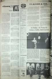 Página do jornal Correio do Ceará de agosto de 1976