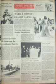 Página do jornal Correio do Ceará de agosto de 1976