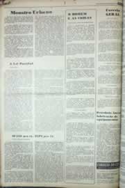 Página do jornal Correio do Ceará de agosto de 1976