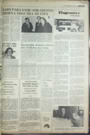 Página do jornal Correio do Ceará de agosto de 1976