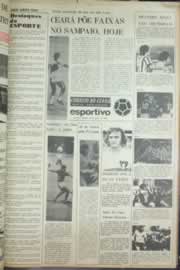 Página do jornal Correio do Ceará de agosto de 1976