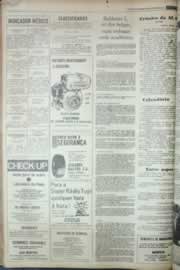 Página do jornal Correio do Ceará de agosto de 1976