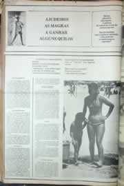 Página do jornal Correio do Ceará de agosto de 1976