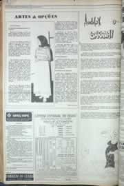 Página do jornal Correio do Ceará de agosto de 1976