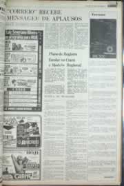 Página do jornal Correio do Ceará de agosto de 1976