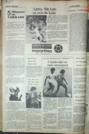 Página do jornal Correio do Ceará de agosto de 1976