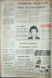 Página do jornal Correio do Ceará de agosto de 1976