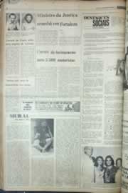 Página do jornal Correio do Ceará de agosto de 1976