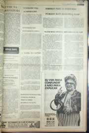 Página do jornal Correio do Ceará de agosto de 1976