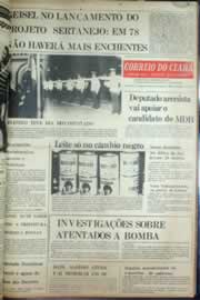 Página do jornal Correio do Ceará de agosto de 1976