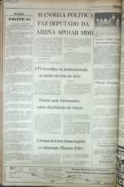 Página do jornal Correio do Ceará de agosto de 1976