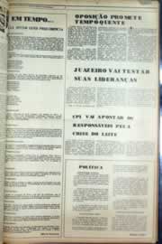 Página do jornal Correio do Ceará de agosto de 1976