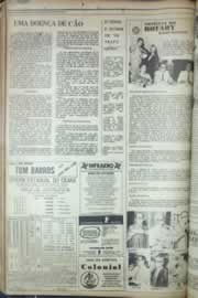Página do jornal Correio do Ceará de agosto de 1976