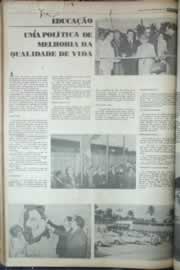 Página do jornal Correio do Ceará de agosto de 1976