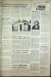 Página do jornal Correio do Ceará de agosto de 1976