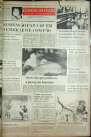 Página do jornal Correio do Ceará de agosto de 1976