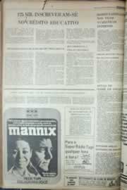 Página do jornal Correio do Ceará de agosto de 1976