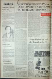 Página do jornal Correio do Ceará de agosto de 1976