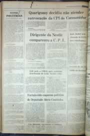 Página do jornal Correio do Ceará de agosto de 1976