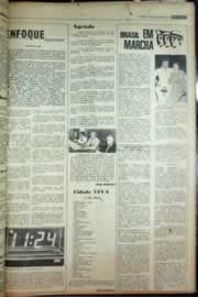Página do jornal Correio do Ceará de agosto de 1976