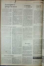 Página do jornal Correio do Ceará de agosto de 1976