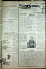 Página do jornal Correio do Ceará de agosto de 1976