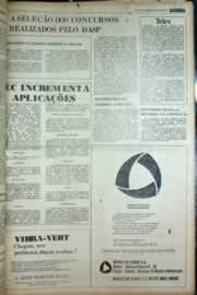 Página do jornal Correio do Ceará de agosto de 1976