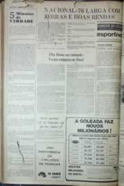 Página do jornal Correio do Ceará de agosto de 1976