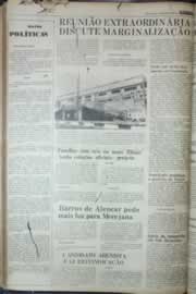 Página do jornal Correio do Ceará de agosto de 1976