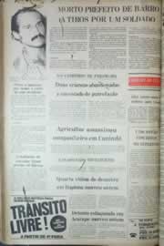 Página do jornal Correio do Ceará de agosto de 1976