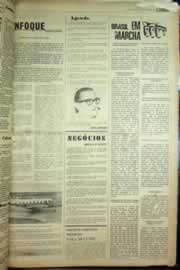 Página do jornal Correio do Ceará de agosto de 1976