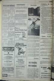Página do jornal Correio do Ceará de janeiro de 1977
