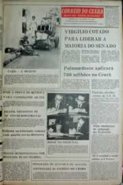 Página do jornal Correio do Ceará de janeiro de 1977