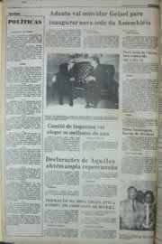 Página do jornal Correio do Ceará de janeiro de 1977