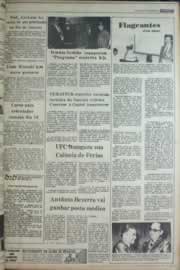 Página do jornal Correio do Ceará de janeiro de 1977