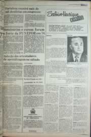 Página do jornal Correio do Ceará de janeiro de 1977