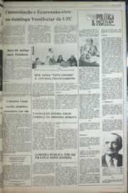 Página do jornal Correio do Ceará de janeiro de 1977