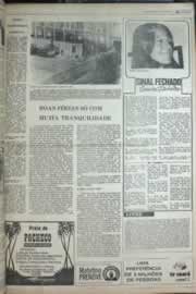 Página do jornal Correio do Ceará de janeiro de 1977