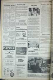 Página do jornal Correio do Ceará de janeiro de 1977