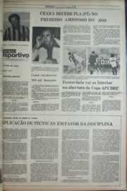 Página do jornal Correio do Ceará de janeiro de 1977