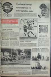 Página do jornal Correio do Ceará de janeiro de 1977
