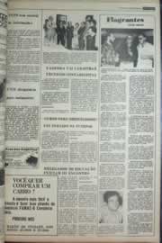 Página do jornal Correio do Ceará de janeiro de 1977