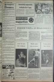 Página do jornal Correio do Ceará de janeiro de 1977