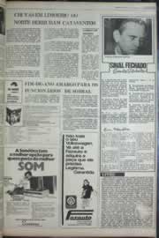 Página do jornal Correio do Ceará de janeiro de 1977